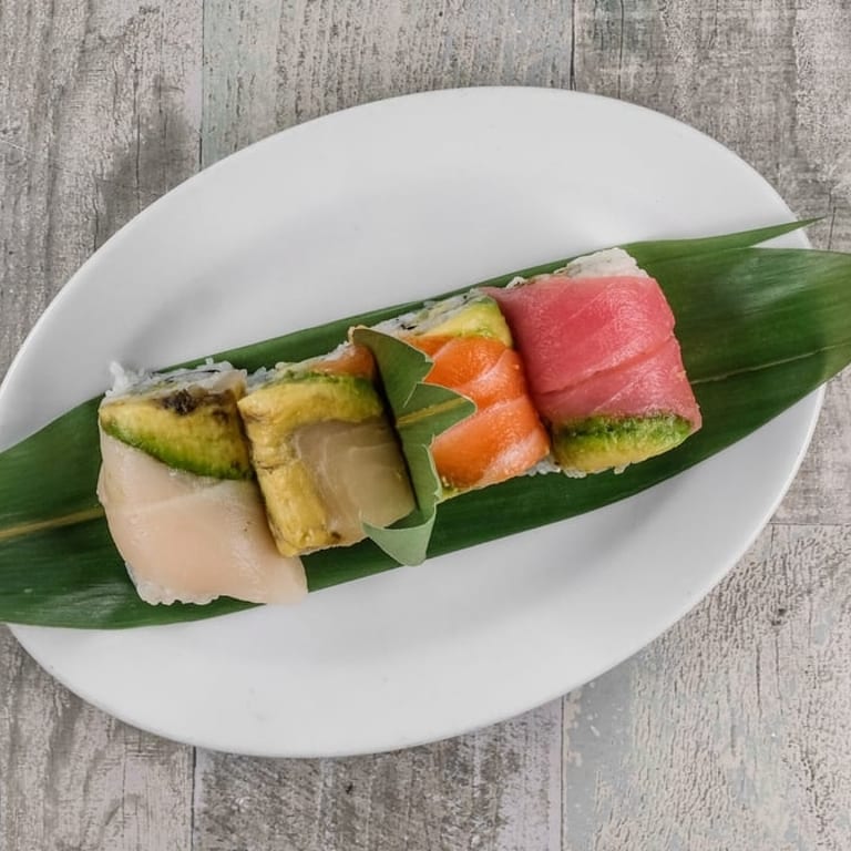 Delicious Rainbow Roll at Our Sushi Restaurant